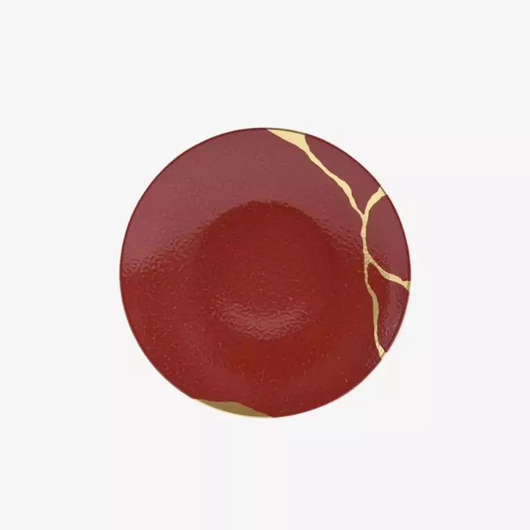 Đĩa nhỏ Kintsugi Rouge Empereur