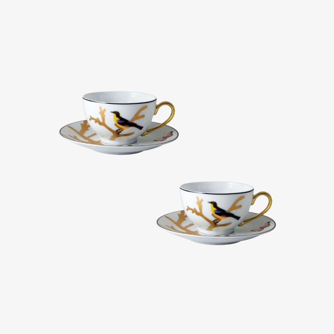 Gợi ý quà tặng 8/3 từ Tam Sơn 93 Bộ 2 cốc và đĩa Aux Oiseaux