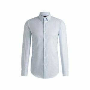 Be Your Own BOSS | Bộ sưu tập BOSS Xuân Hè 2023 50 Áo sơ mi dáng slim-fit vải cotton Oxford có họa tiết