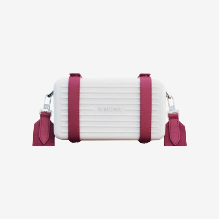 Túi Personal Crossbody Bag Poly White & Raspberry