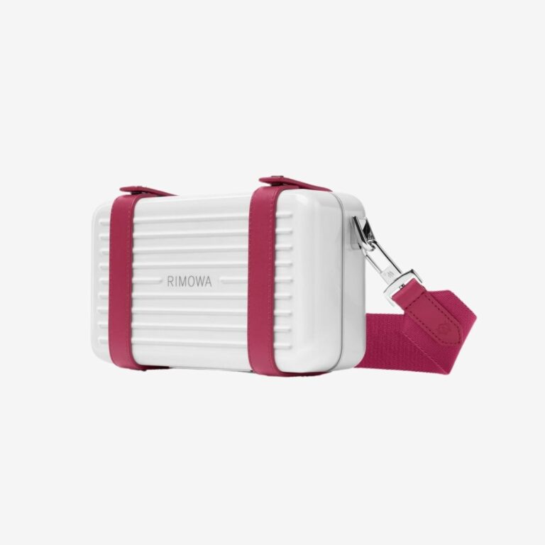 Túi Personal Crossbody Bag Poly White & Raspberry