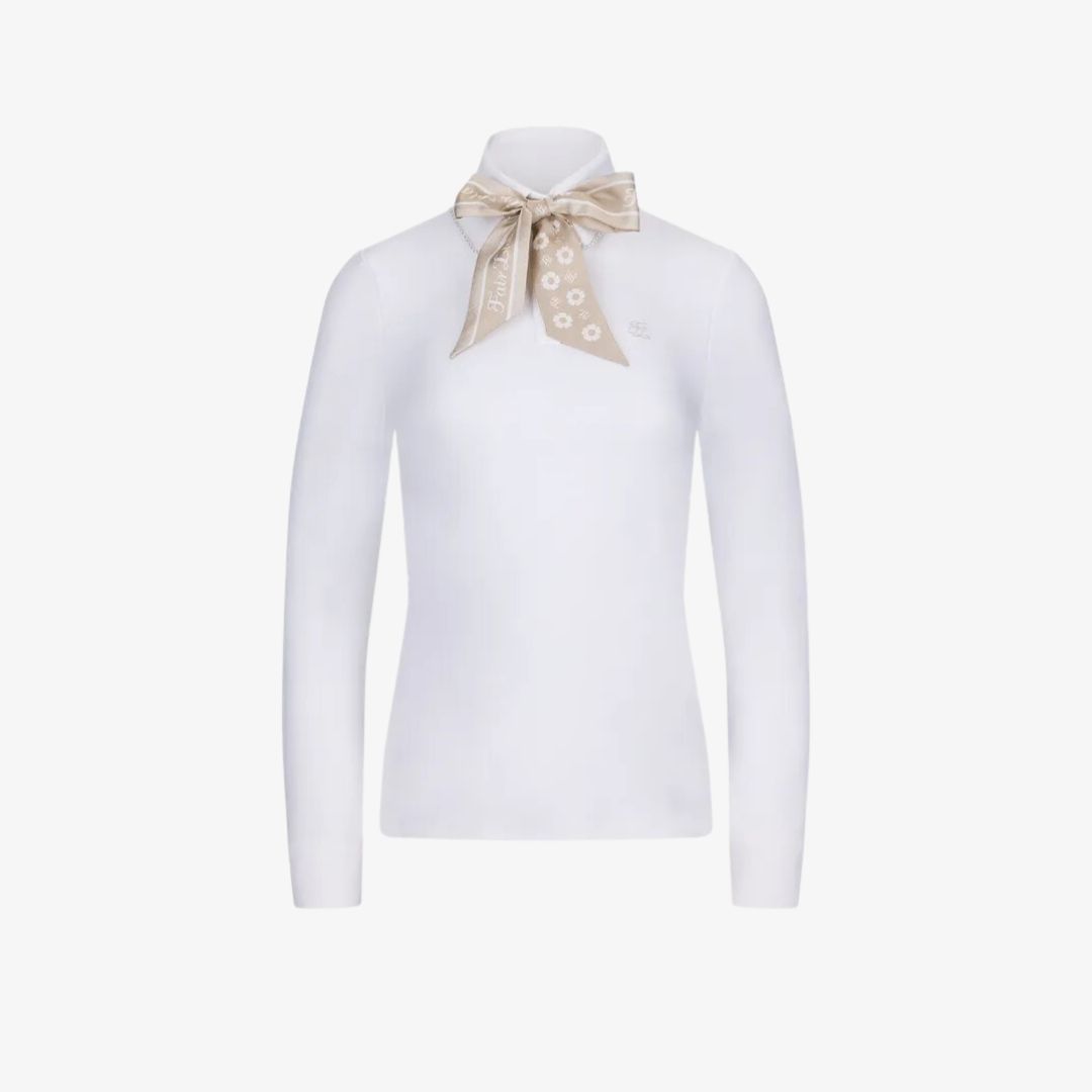 Áo thun Scarf Set Pearl Collar