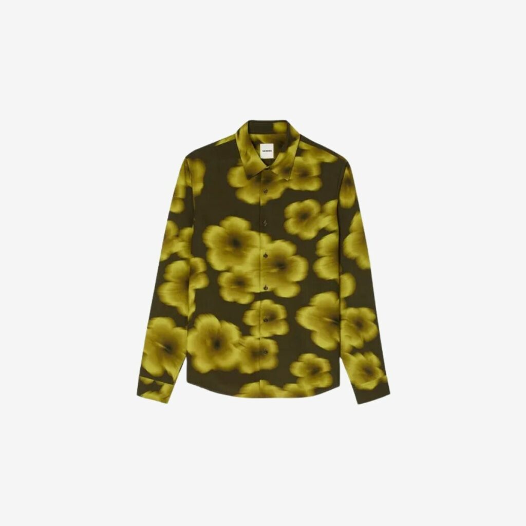 Áo sơ mi in hoa dáng rộng