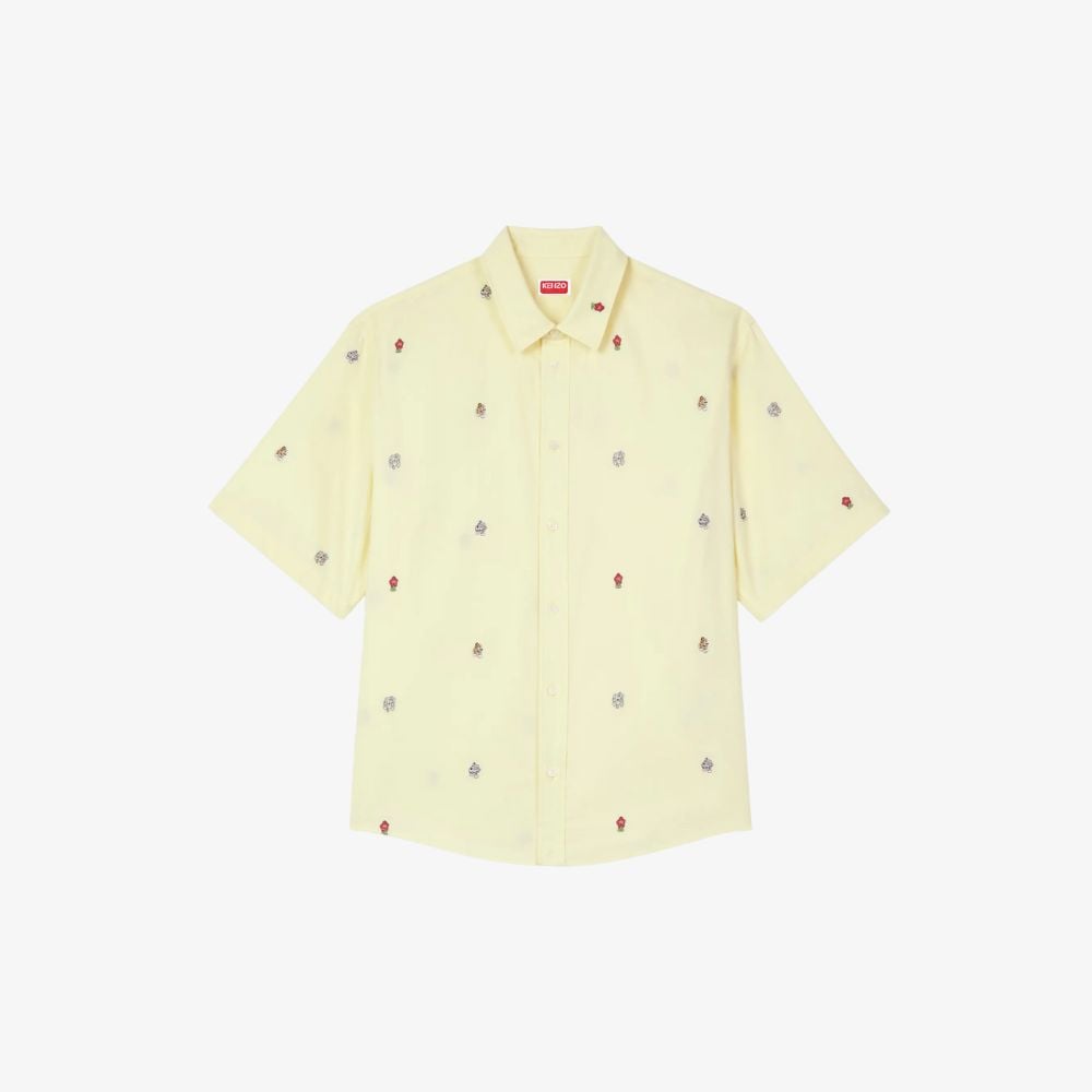 KENZO XUÂN HÈ 2025 16 Áo Sơ Mi Cotton Tay Ngắn KENZO by Verdy