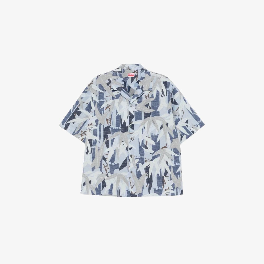 KENZO XUÂN HÈ 2025 35 Áo Sơ Mi Hawaii KENZO Chiku-Rin Camo