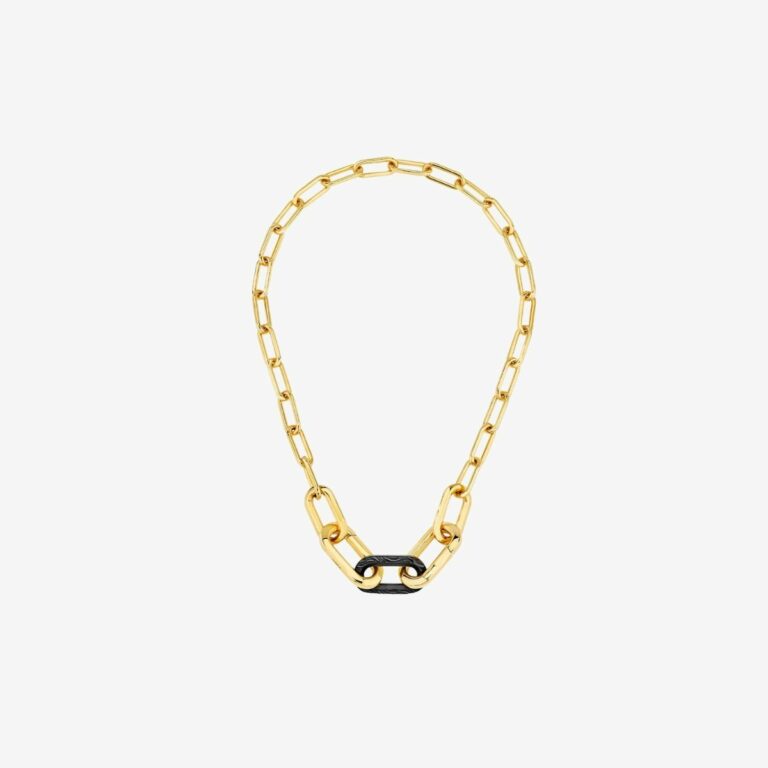 Dây Chuyền Empreinte Animale Black Gold Plated