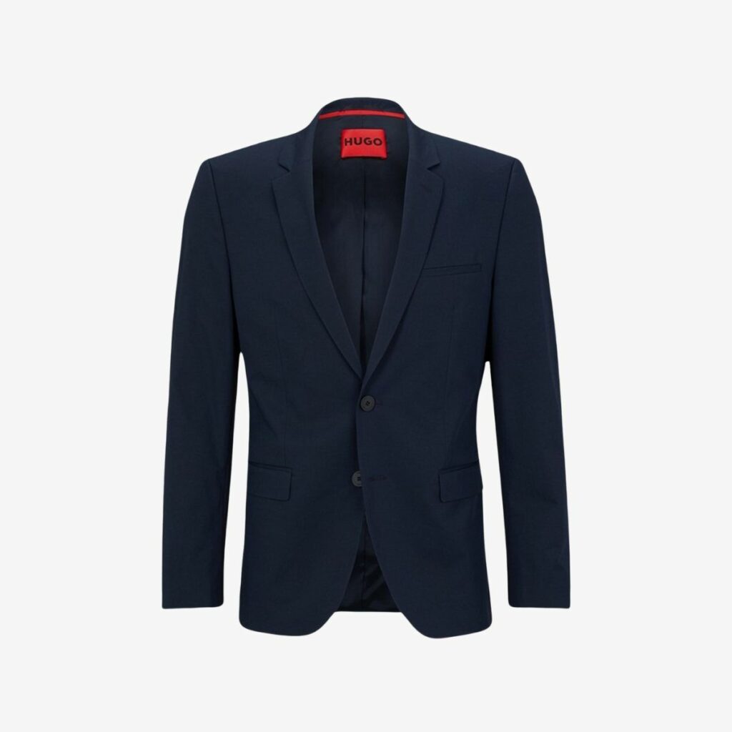 HUGO Modern Tailoring: Âu phục hiện đại, diện đâu cũng "vibe" 20 Áo Khoác Vest Dáng Ôm Có Khóa Cài Logo Kim Loại