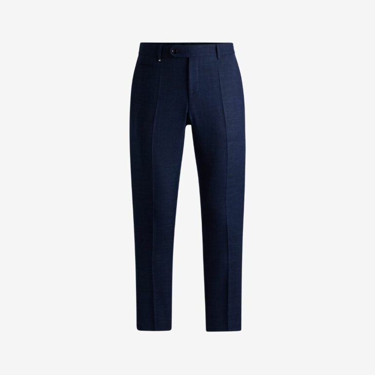 Quần tây dáng slim-fit từ vải melange co giãn