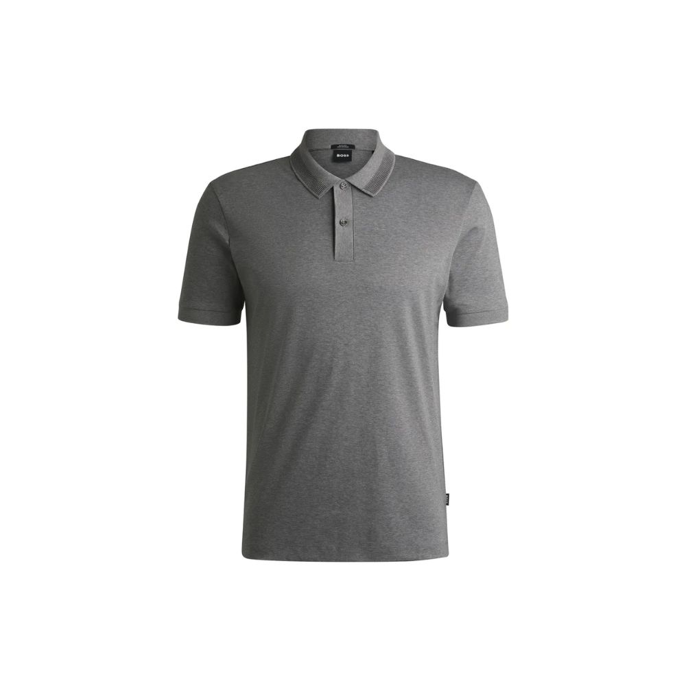 Khám phá BOSS 46 Tràng Tiền và bộ sưu tập mới 10 Áo polo dáng ôm slim fit cotton mercerized với viền cổ sọc