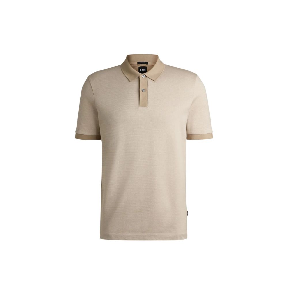 Khám phá BOSS 46 Tràng Tiền và bộ sưu tập mới 9 Áo polo cotton mercerized với họa tiết vi mô