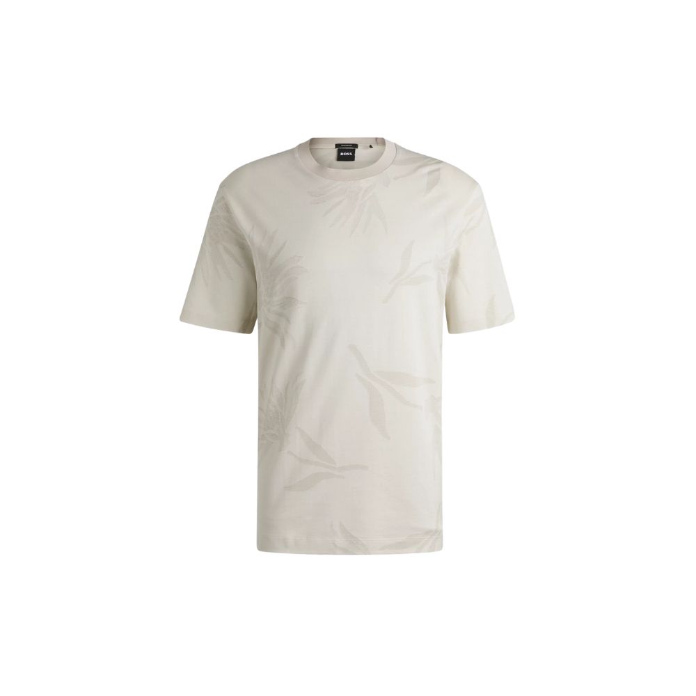 Khám phá BOSS 46 Tràng Tiền và bộ sưu tập mới 26 Áo thun cotton mercerized họa tiết jacquard hoa