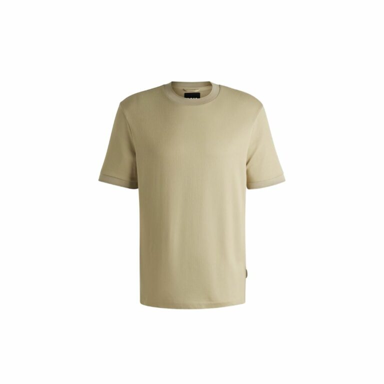 Áo thun phom regular vải seersucker pha cotton