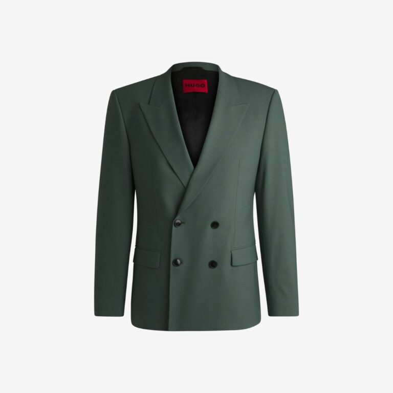 Áo Khoác Ôm Vừa Vặn Vải Poplin Co Giãn Pha Len