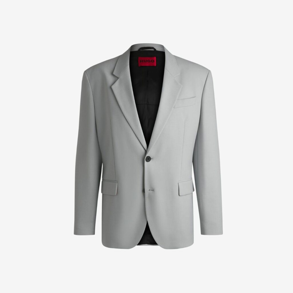 HUGO Modern Tailoring: Âu phục hiện đại, diện đâu cũng "vibe" 17 Áo Khoác Vải Chéo Co Giãn Có Lớp Lót