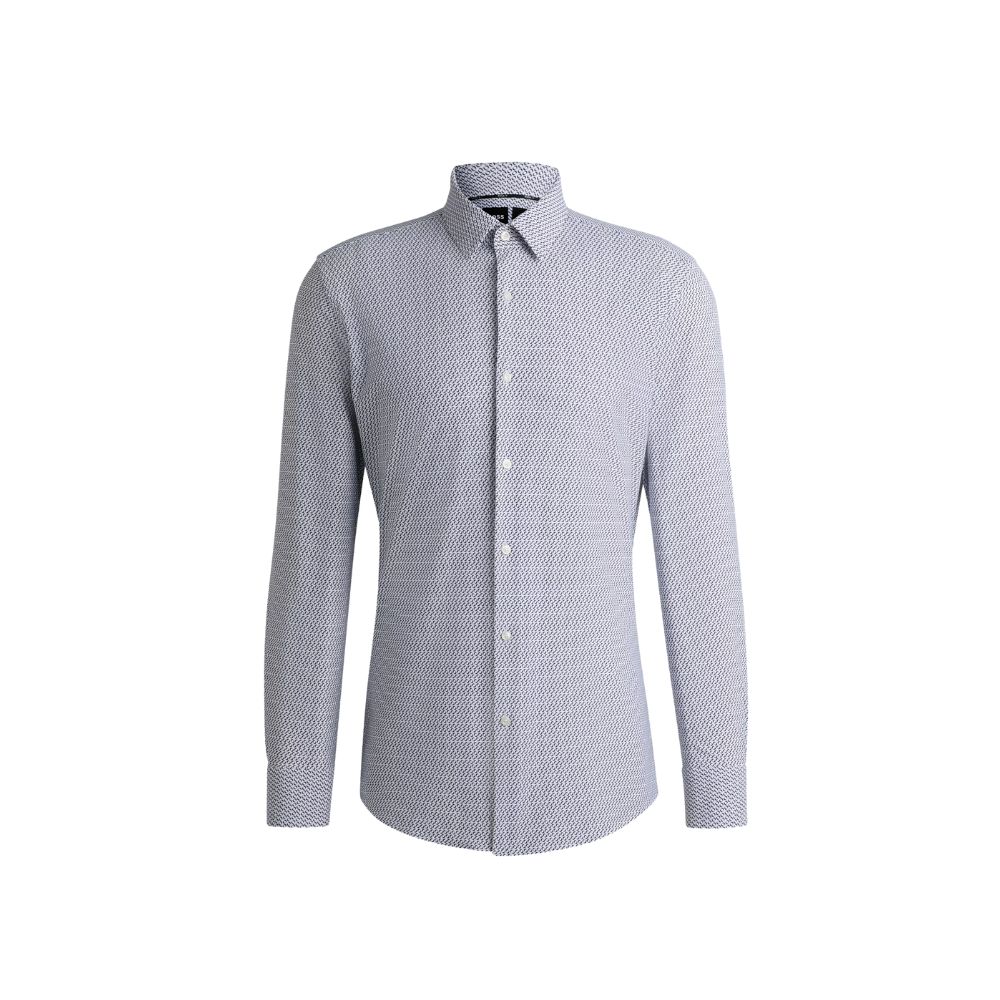 Khám phá BOSS 46 Tràng Tiền và bộ sưu tập mới 30 Áo sơ mi slim-fit vải jersey co giãn in họa tiết