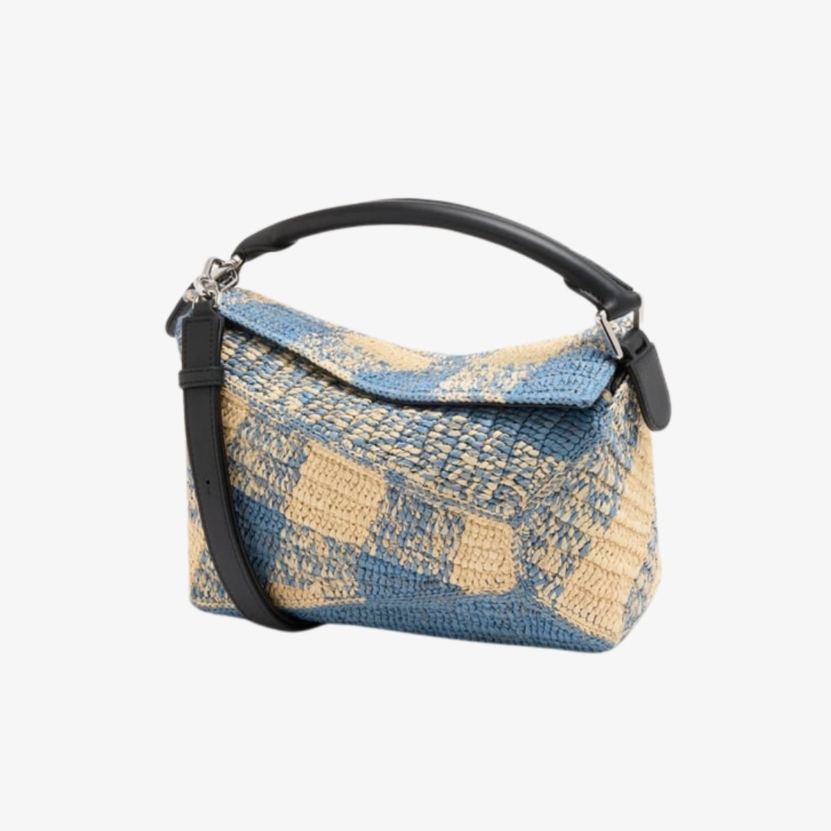 LOEWE PAULA'S IBIZA 2025 9 TÚI PUZZLE EDGE S BAG GINGHAM