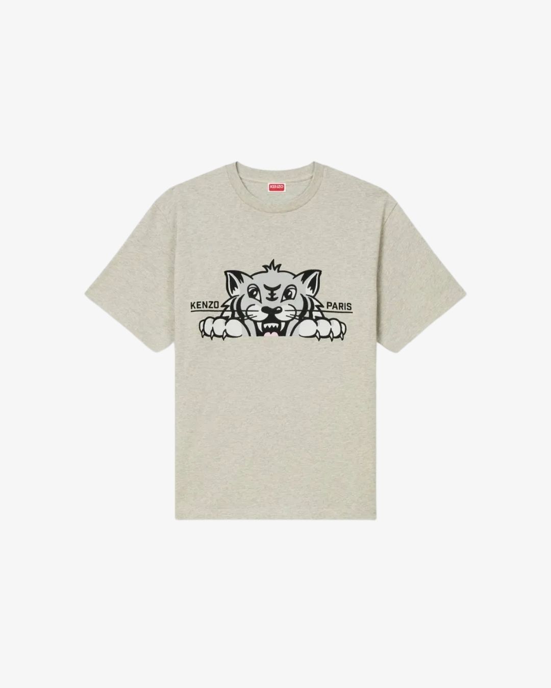 ÁO THUN COTTON OVERSIZED THÊU KENZO HAPPY TIGER