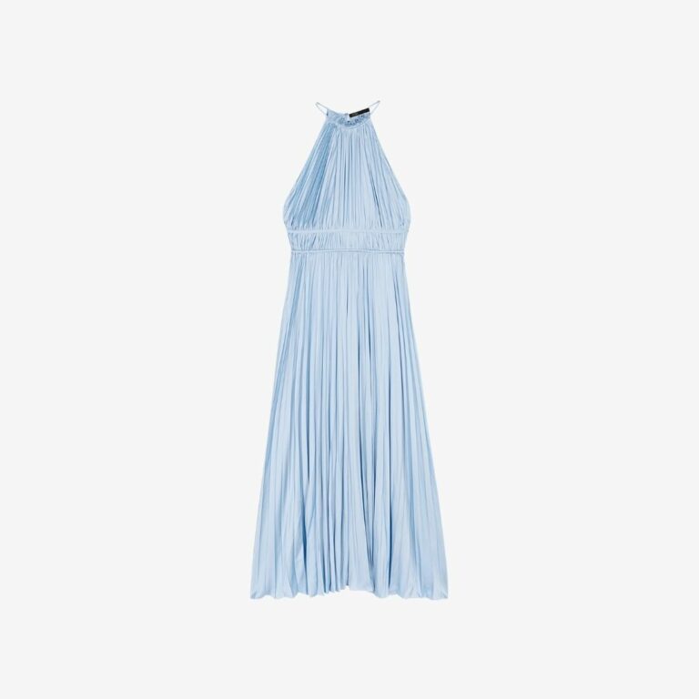 Đầm dài maxi xếp ly không tay