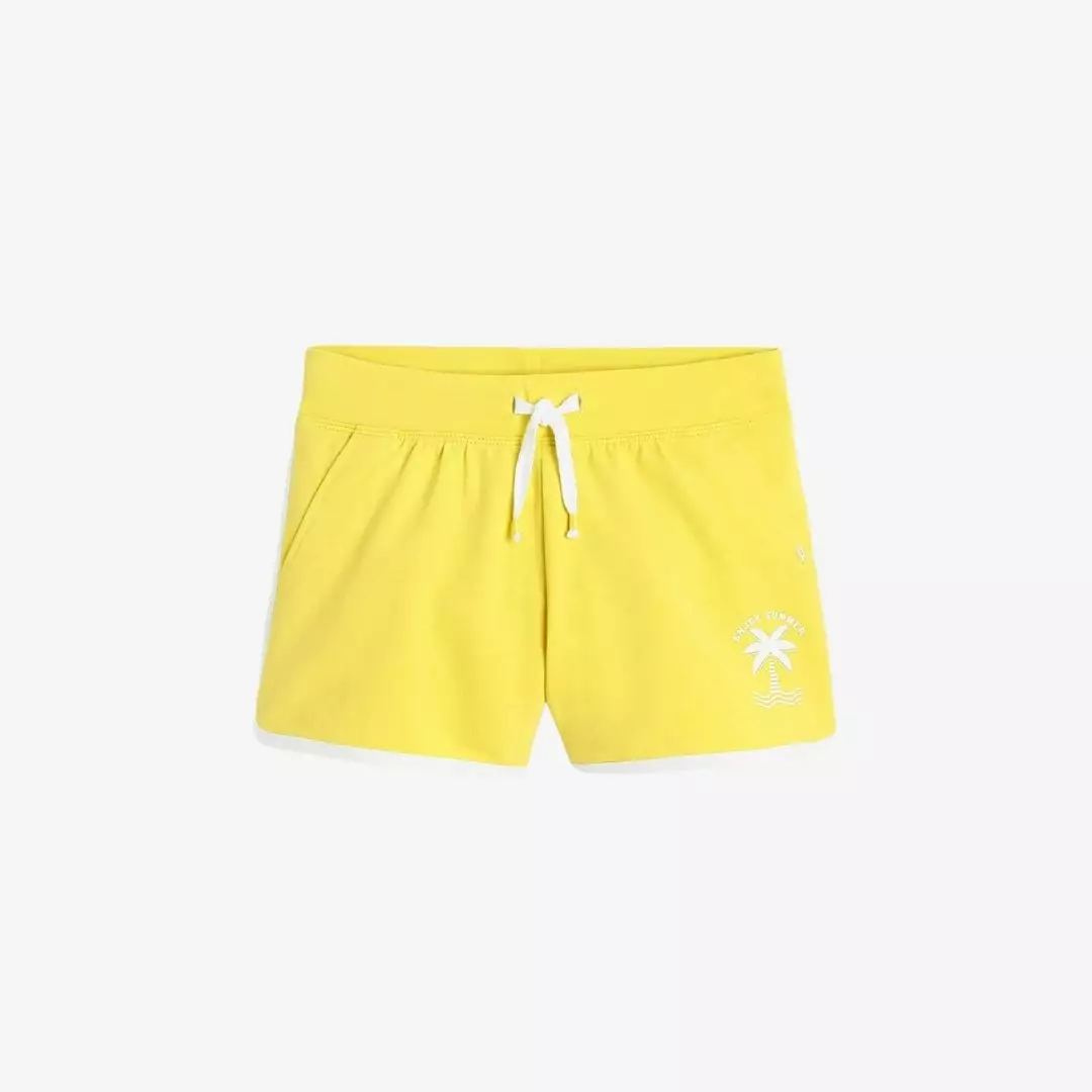 Quần short jersey mềm, màu trơn