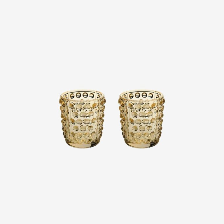 Bộ đôi bình đựng nến Mossi Gold