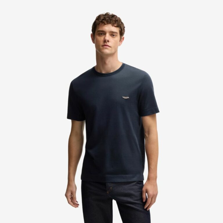 Áo thun vải cotton linen và lụa BOSS x Aston Martin