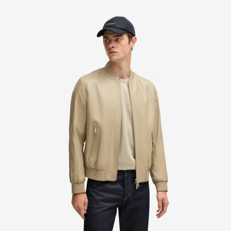 Mũ lưỡi trai vải linen với patch logo BOSS x Aston Martin
