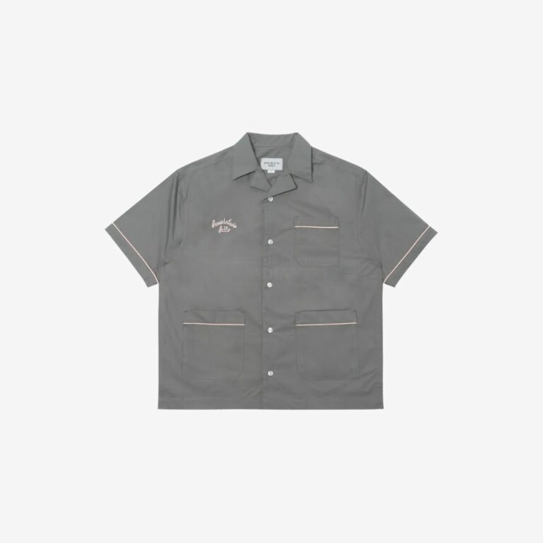 Áo sơ mi Script Logo Open Collar