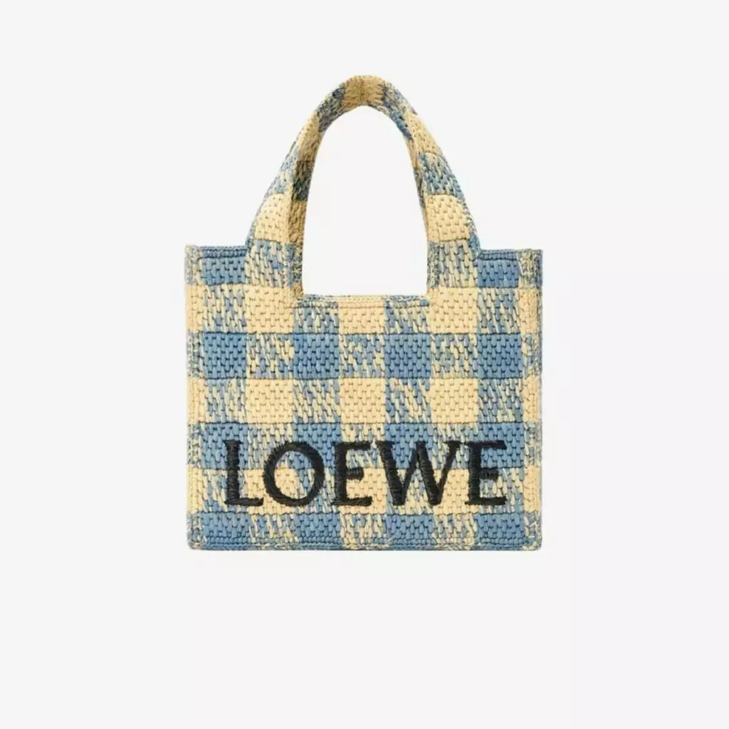 Túi Loewe Font Tote S Gingham