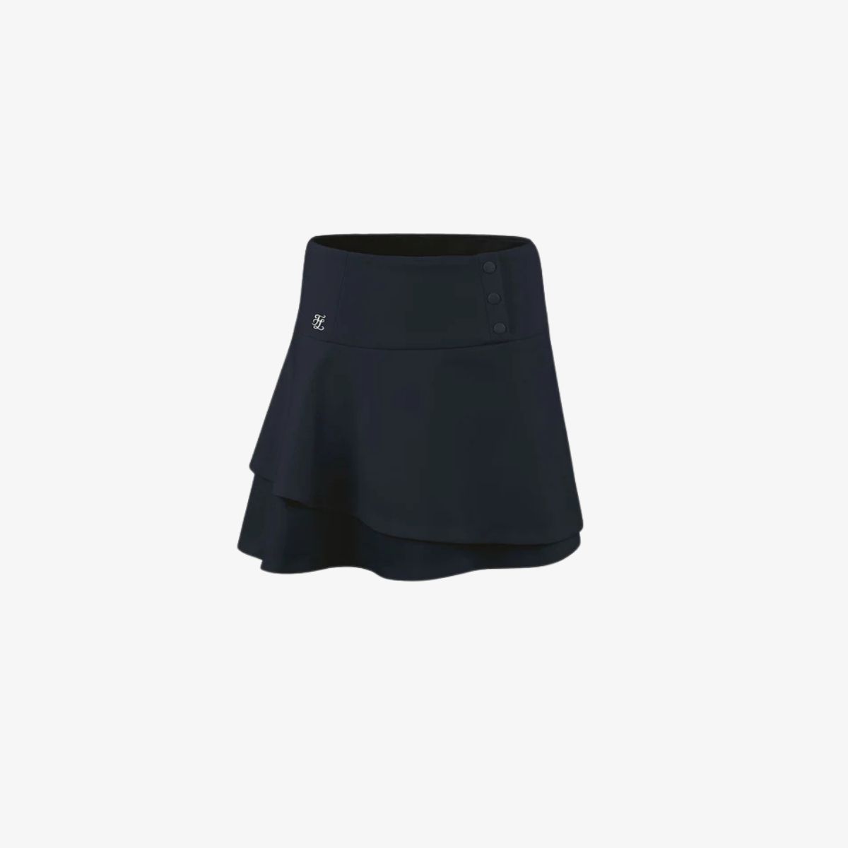 Chân váy high-waist double flare