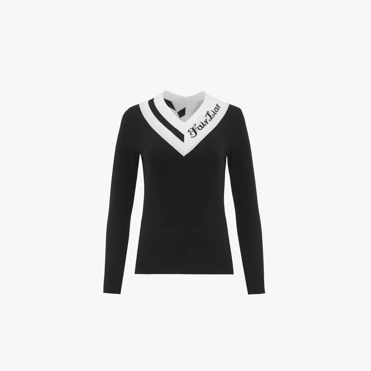 Áo big V-neck knit