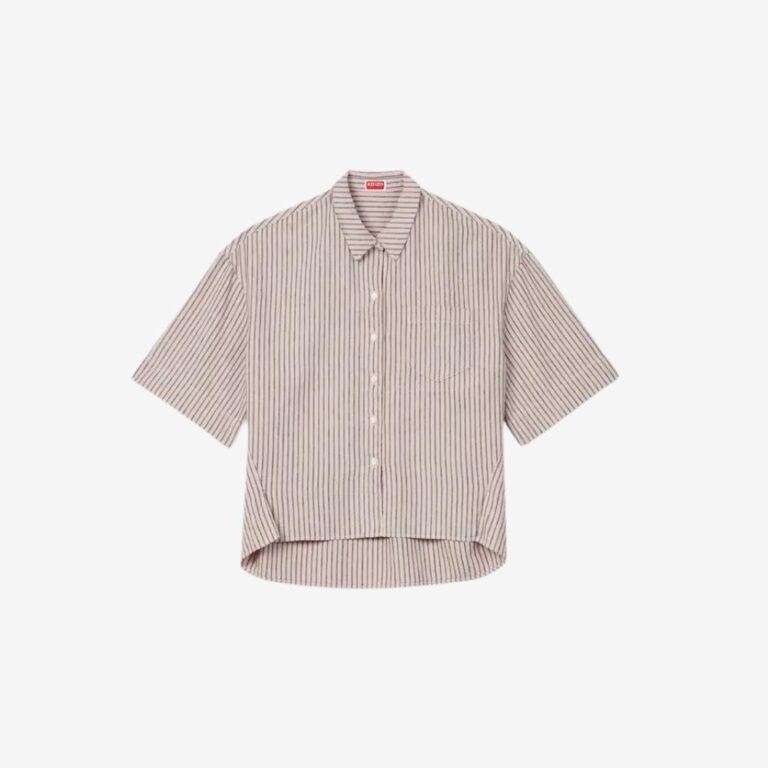 Áo sơ mi cocoon KENZO  Coast Lines bằng vải cotton linen