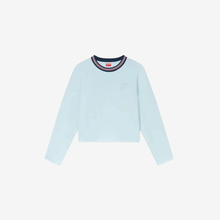 Áo sweatshirt ngắn thêu logo KENZO Elephant