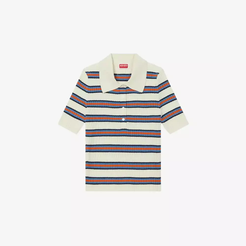 Áo polo KENZO Coast Lines vải cotton