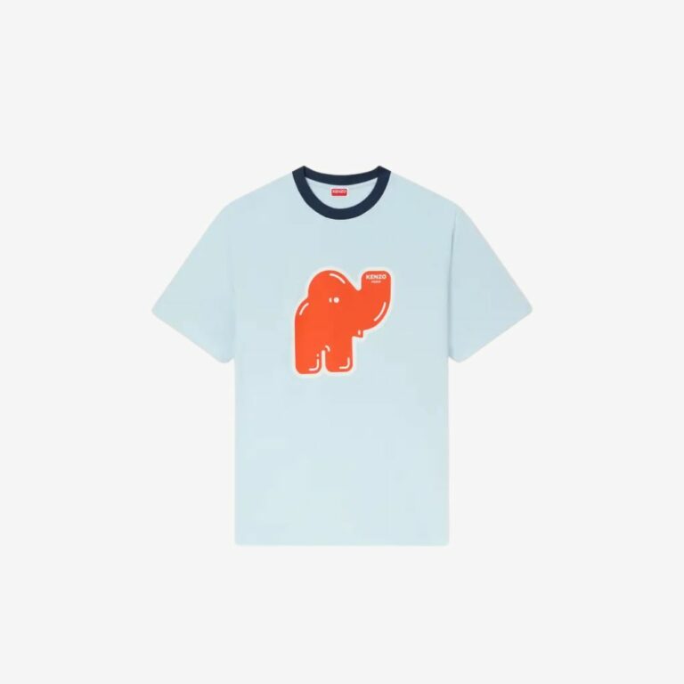 Áo T-shirt bằng cotton thêu logo KENZO Elephant