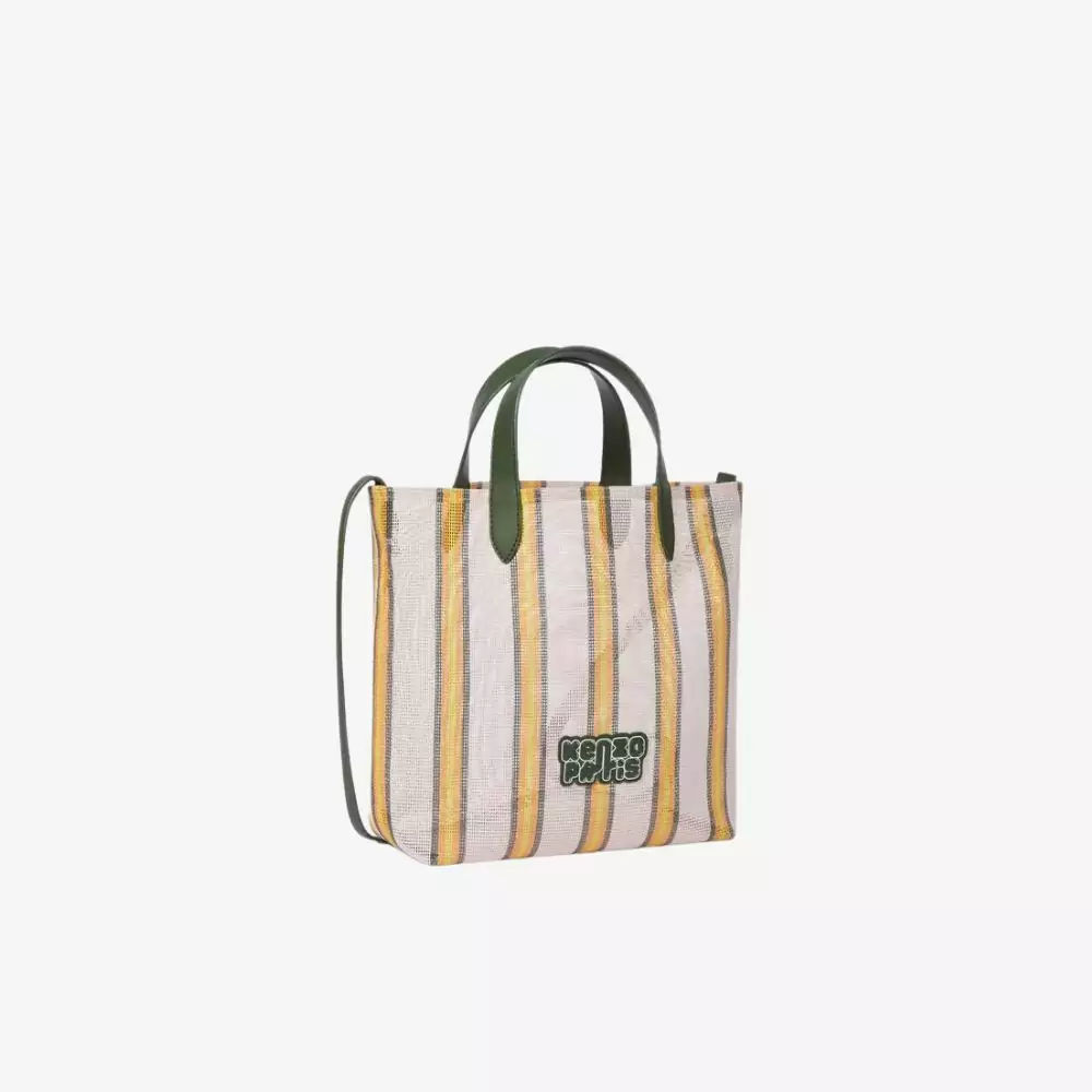 Túi tote cỡ nhỏ KENZO Coast Lines bằng vải lưới