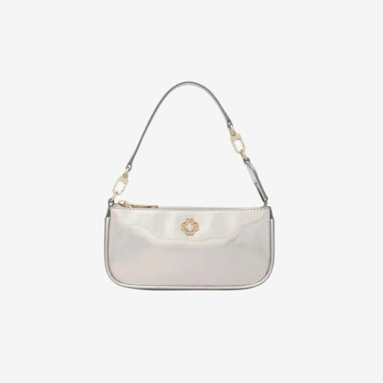 Túi clutch mini da bóng metalic