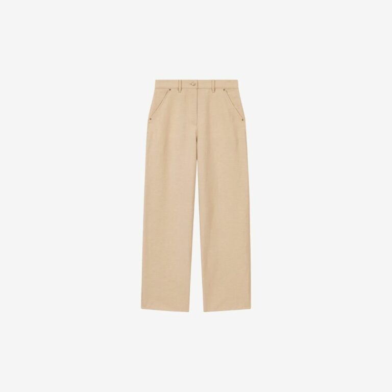 Quần âu vải linen pha cotton