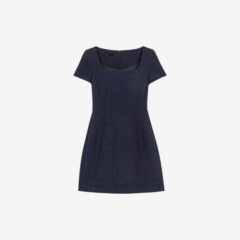 Đầm tweed dáng ngắn