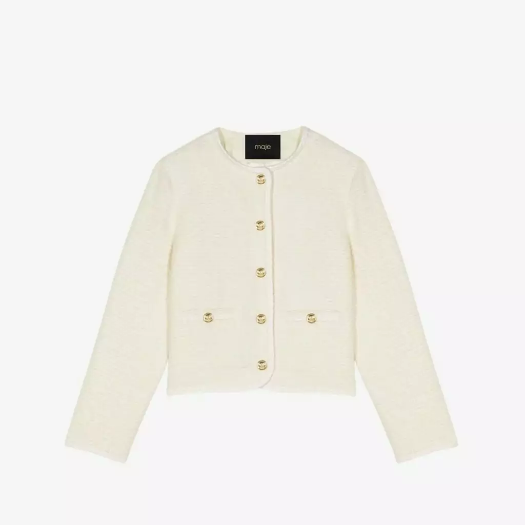 Áo khoác tweed dáng ngắn