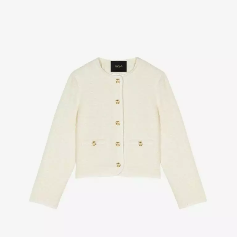 Áo khoác tweed dáng ngắn