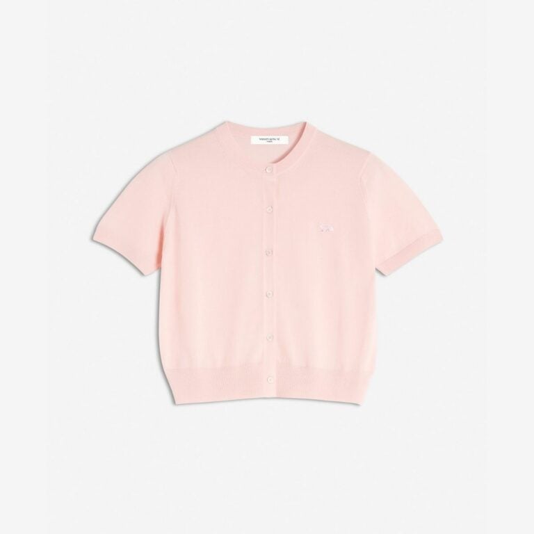 Áo cardigan regular ngắn tay Baby Fox