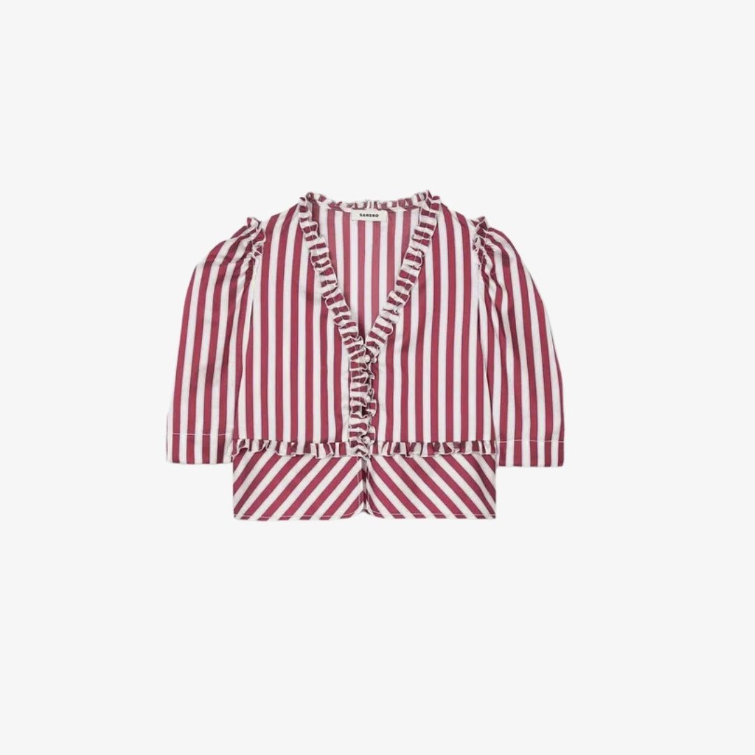 EOSS - Demo 32 Áo sơ mi kẻ sọc phối bèo