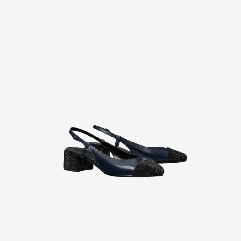 Giày slingback Cap-Toe Pave