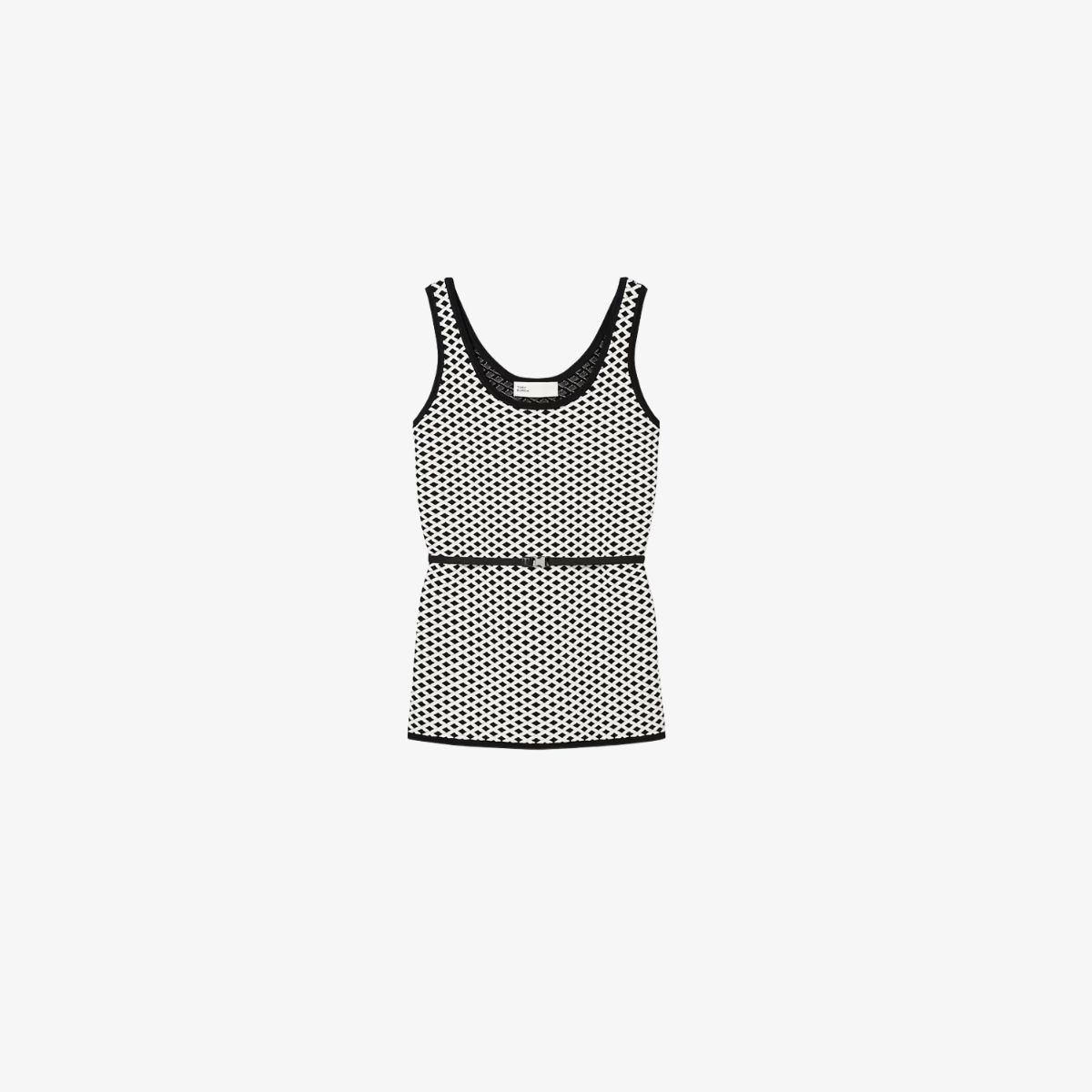 Áo Jacquard tank top