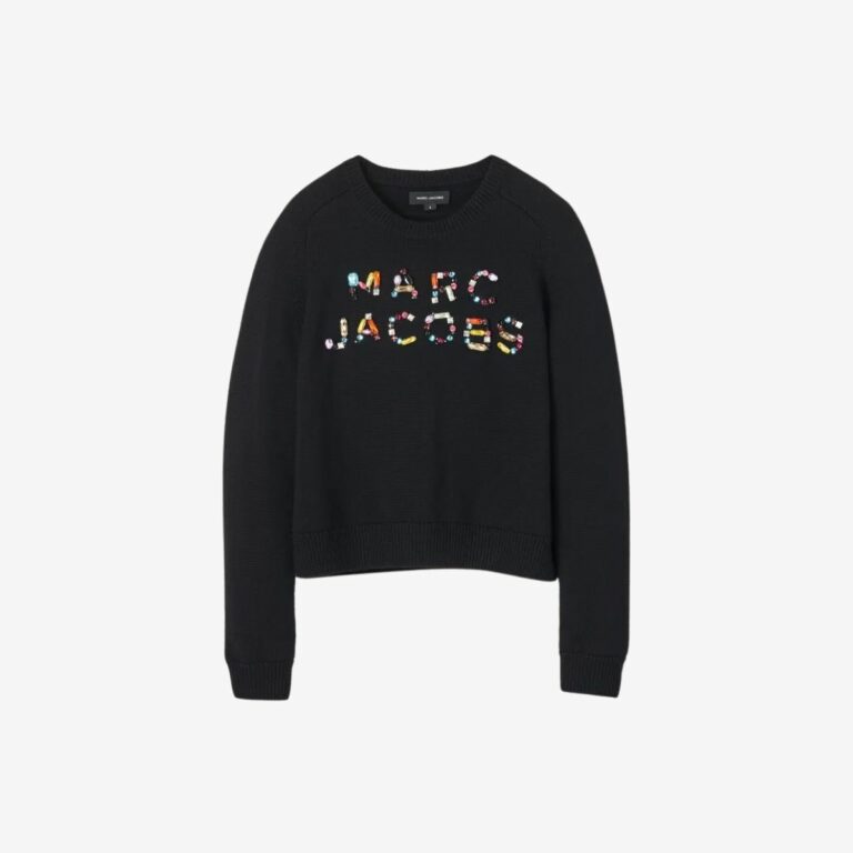 Áo Len Cổ Tròn Gem Knit Logo