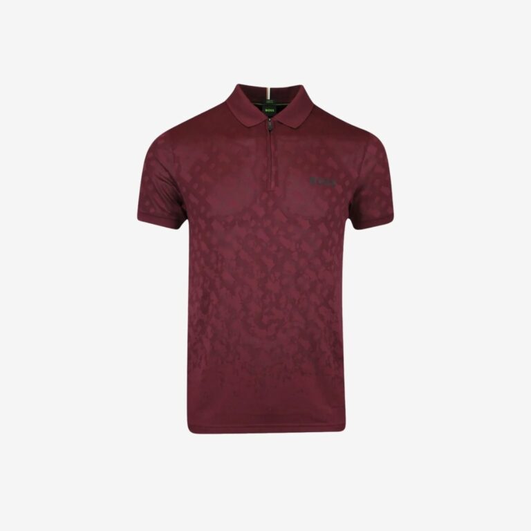 Áo polo Jacquard dáng slim-fit