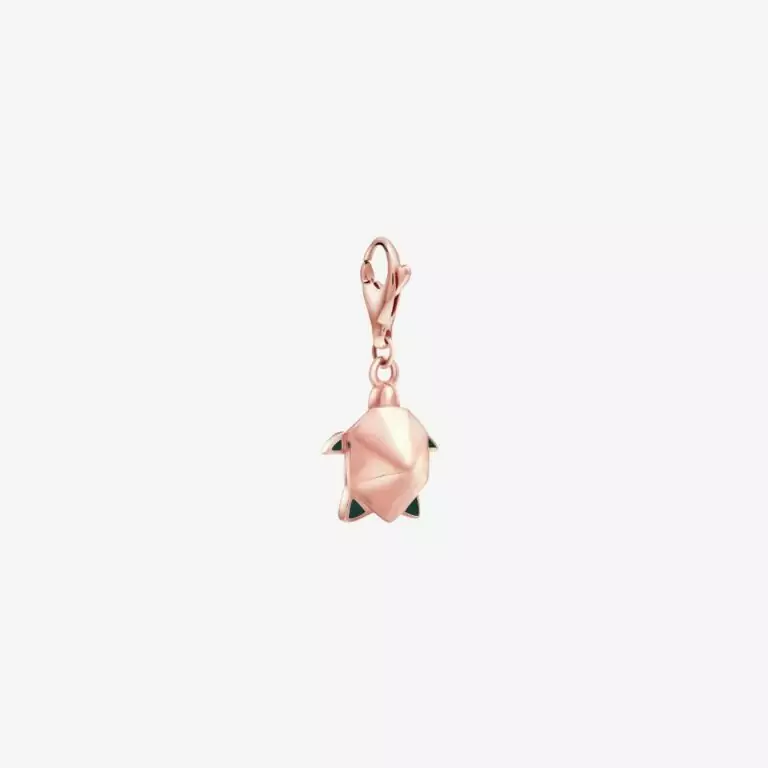 Charm Luminous con rùa vàng hồng