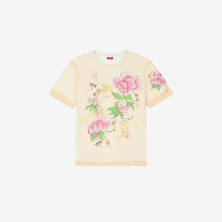 Áo thun dáng suông Kenzo Peonies