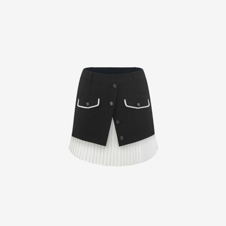 Chân váy xếp ly layered