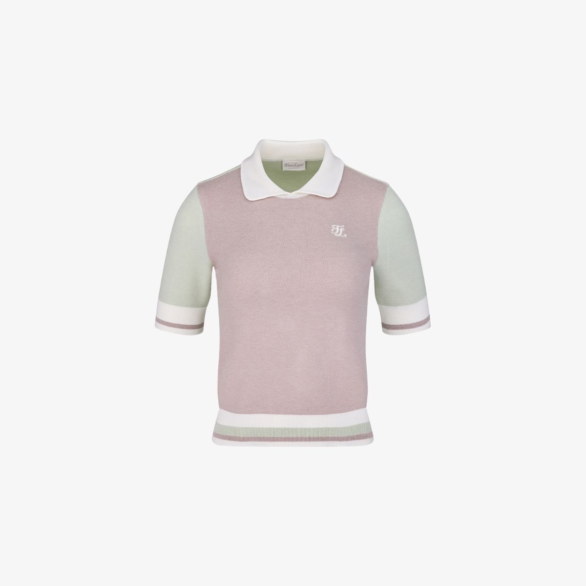 EOSS - Demo 30 Áo polo crop đan màu khối